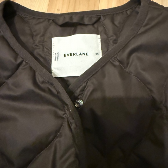 Everlane Quilted Liner Brown XS - Picture 2 of 3